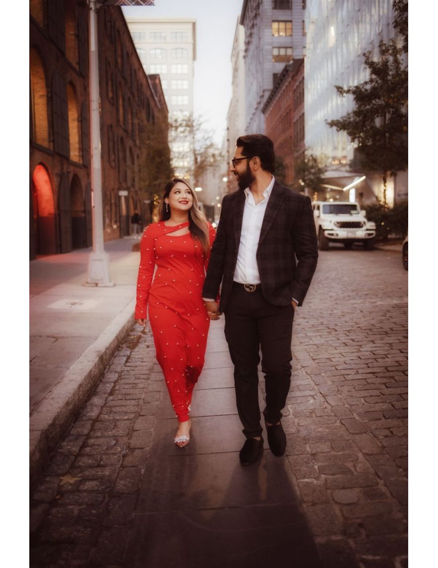Break the Monochrome Wall with Footwear Contrast — Please Stop Dressing Like Twins for Your NYC Shoot