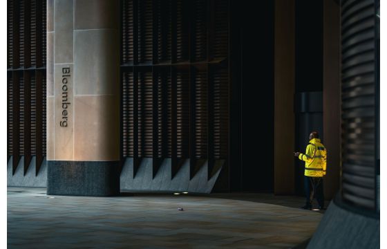 The security guards we pay off to shoot the city skyline