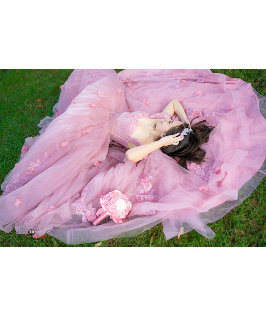Dress Spread in Grass, Real Birthday and Quinceañera Photography in NYC