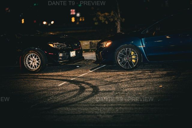 Night and Machine print 01: Light Study, night scene, painted light. NYC automotive fine art by Dante T9.